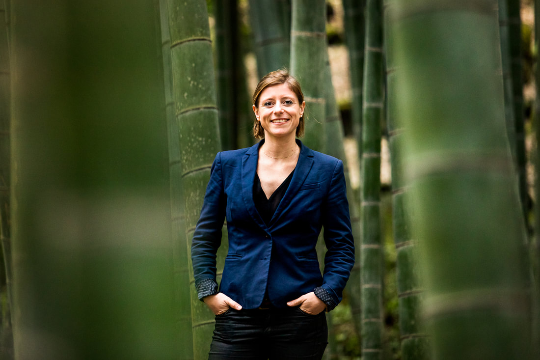 Katia in bamboo forest